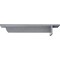 Ekena Millwork Heaton Hidden Support Steel Bracket w/ 8" Support Depth, Hammered Light Blue 3"W x 12"D x 2"H BKTM03X12X02HEHLB - alternate 8